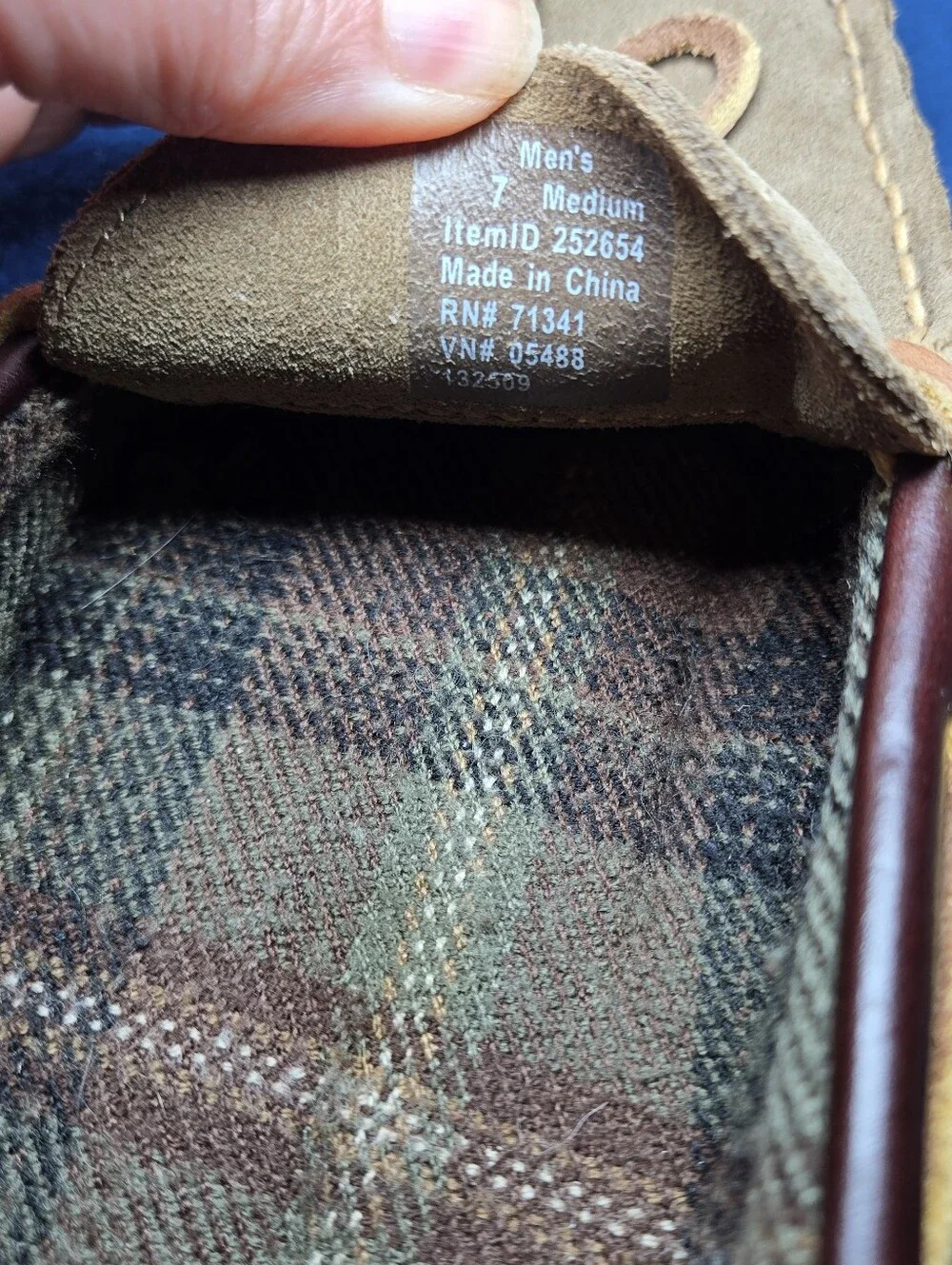 L.L. Bean clean rawhide